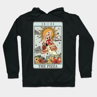 Funny food tarot card with pizza Hoodie